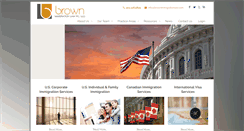 Desktop Screenshot of brownimmigrationlaw.com