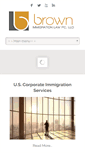 Mobile Screenshot of brownimmigrationlaw.com